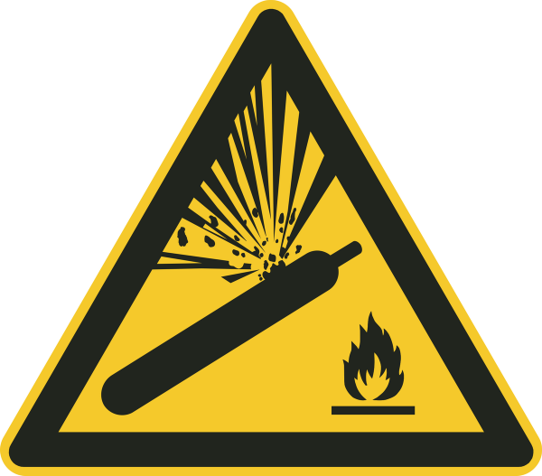 Warnzeichen Aufkleber DIN ISO 7010